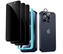 OFERTA AMAZON! 3x Protector Pantalla Privacidad iPhone 15 + protector de cámara desde 10,7€