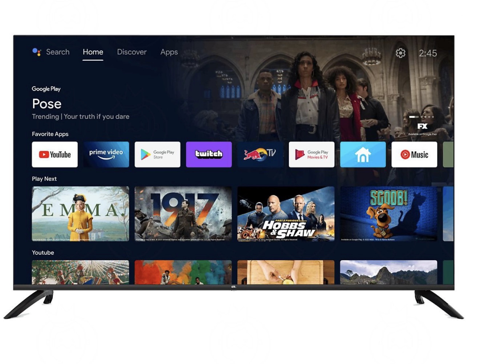 TV OK 55" 4K