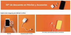 PROMOCIÓN! 20% de descuento en móviles y accesorios en Amazon