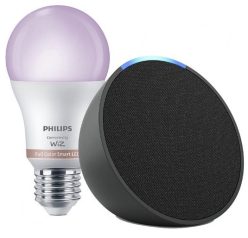 Vuelve el CHOLLO! Alexa Echo Pop + Bombilla inteligente Philips a 24,9€