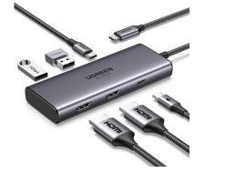 Preciazo Amazon! Hub USB UGREEN Revodok 6en1 a 34€