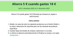PROMOCIÓN AMAZON! Ahorra 5€ cuando gastes 18€