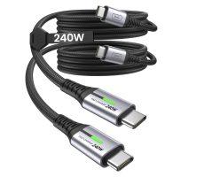 CUPÓN AMAZON! 2x Cable USB C a USB C INIU 240W a 9,8€