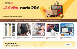 Ultimo Dia! Choice Day AliExpress con productos desde 1€ y descuento de 3€ sobre 20€