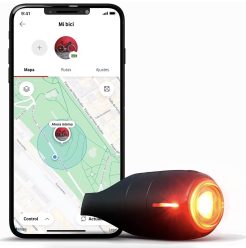 BUEN PRECIO! Luz de Freno Trasera Inteligente para Bicicletas con Localizador GPS, Alarma de Antirrobo a 17,5€