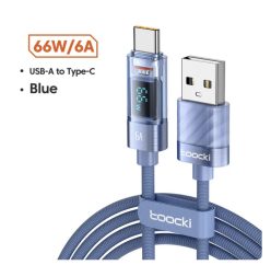 OFERTA! Cable carga rápida Type C 66W Toocki 1M a 4,4€