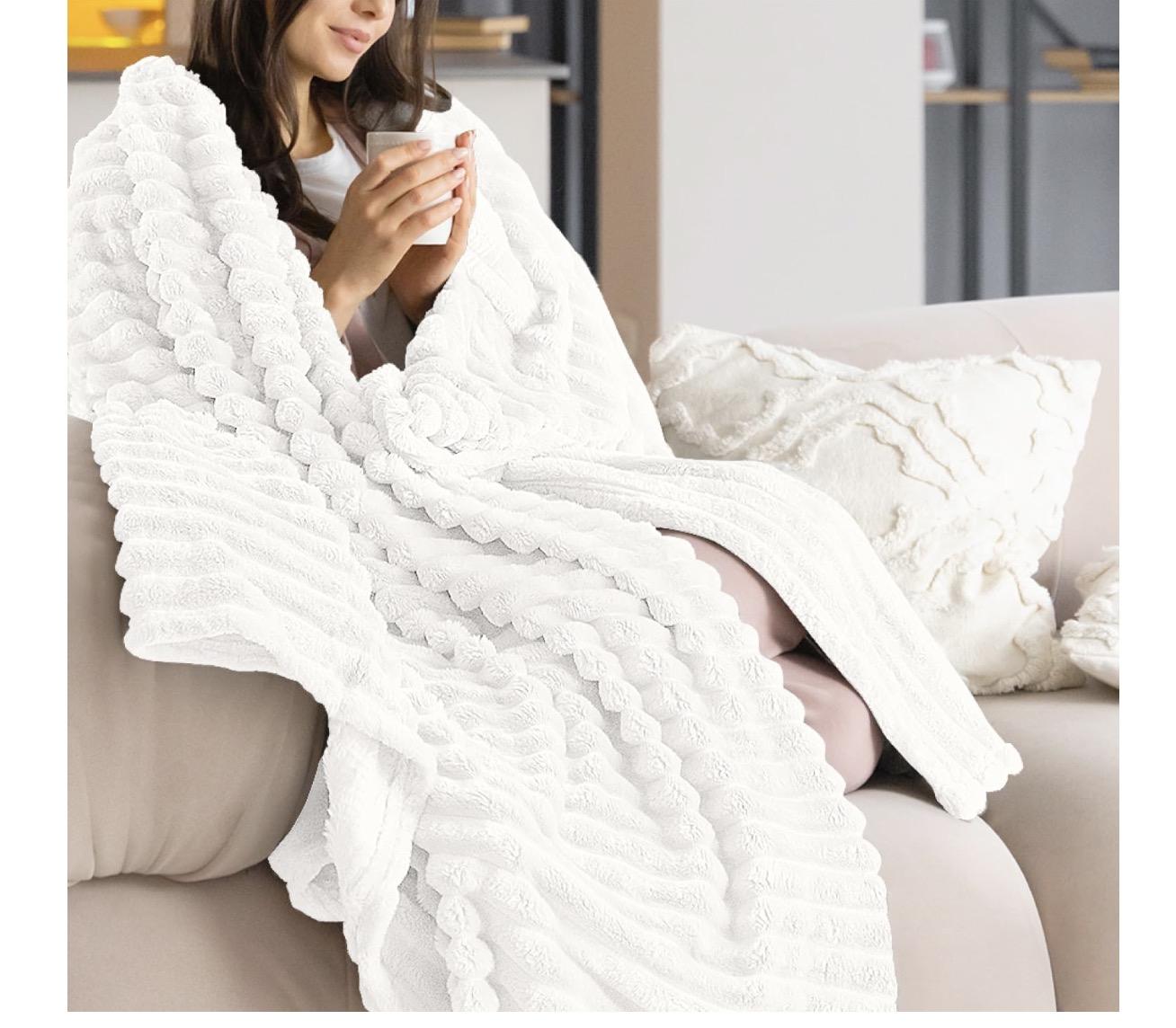 Manta de terciopelo para sofá