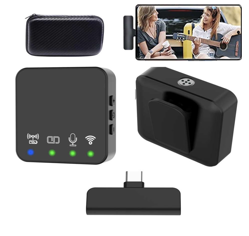 Micrófono de solapa inalámbrico