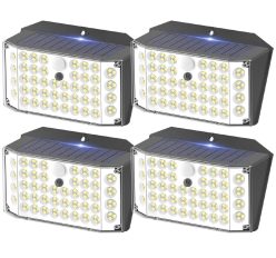 Preciazo Amazon! Pack 4 x Focos LED solar para exteriores con sensor movimiento a 18,89€