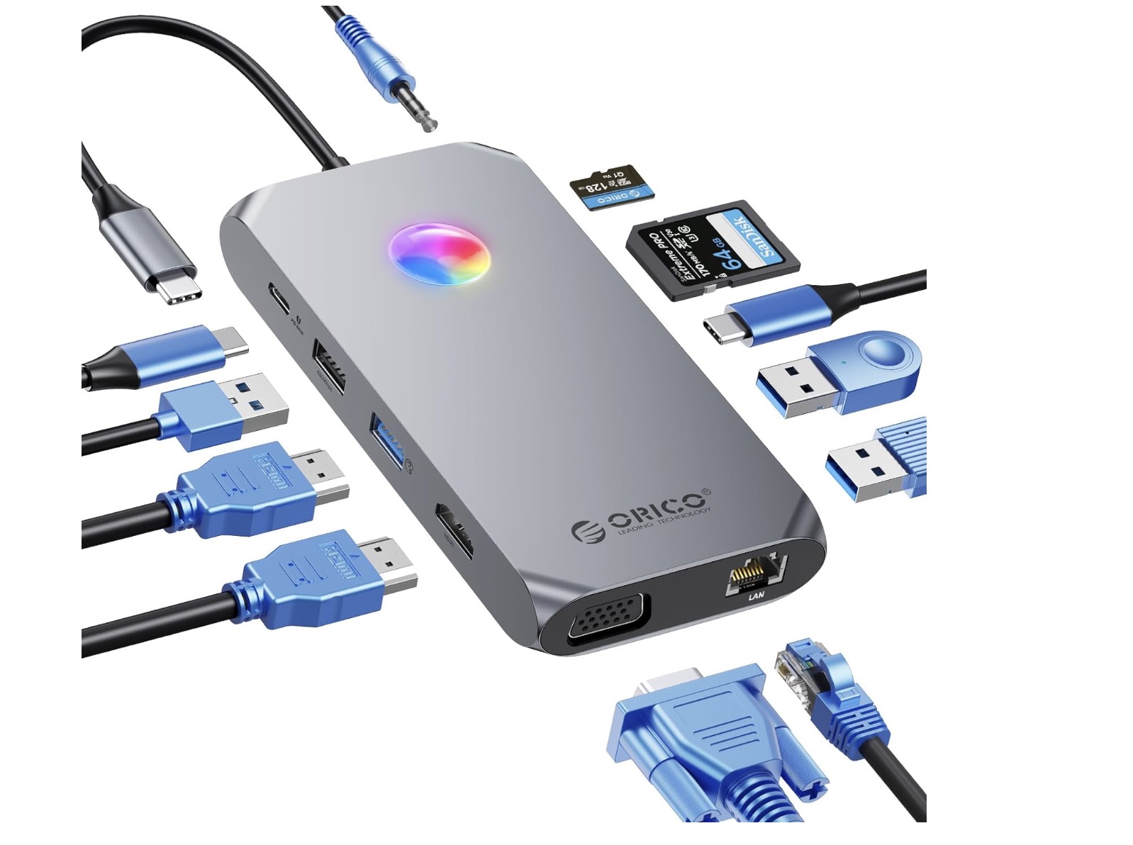 HUB USB ORICO 12 en 1