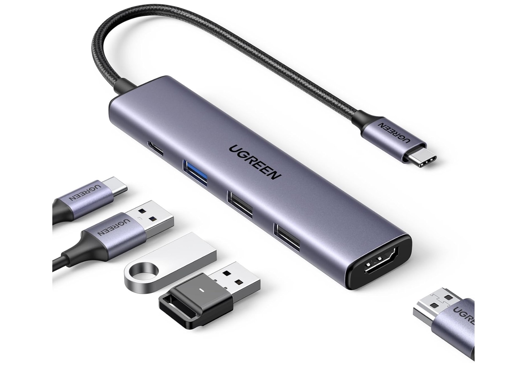 Hub USB UGREEN Revodok 5 en 1