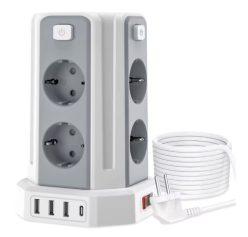 CHOLLITO! Regleta de Corriente 8 Tomas + 3xUSB-A + USB-C a 13,8€