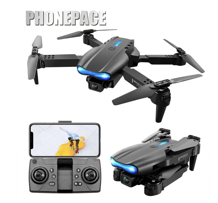 Dron plegable con doble cámara