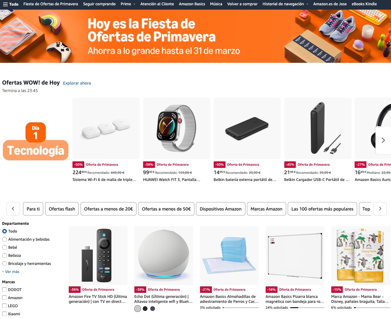 Fiesta primavera Amazon