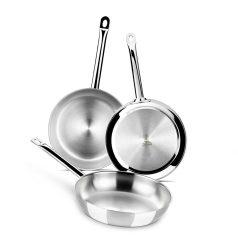 OFERTAZA! Lote 3 Sartenes Bra acero inoxidable a 53,9€