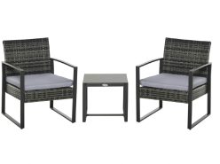OFERTA AMAZON! Conjunto Mueble Jardín de mesa + 2 sillones a 79€