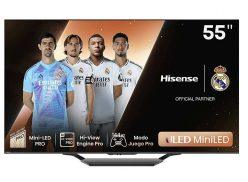 OFERTA! TV Hisense 55″ QLED Mini LED PRO 55″ 144HZ a 396€