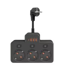 Preciazo! Regleta 4 tomas + 3 USB a 7,4€