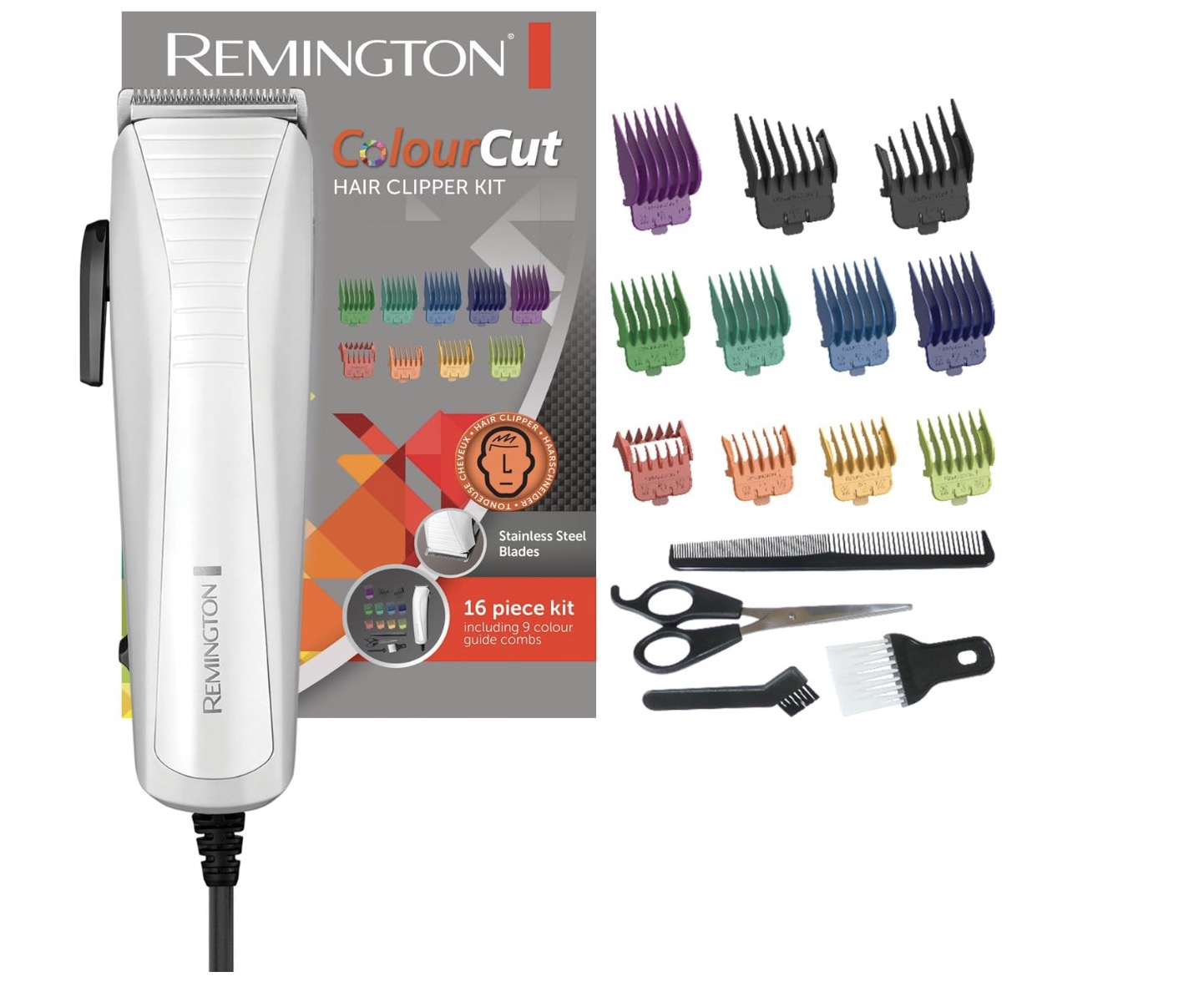 Recortadora de pelo con cable Remington ColourCut