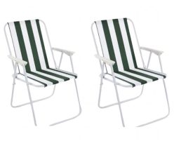 Super precio! Pack 2 x Sillas Plegables acero a 10€