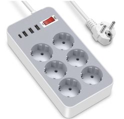 Preciazo Amazon! Regleta 6 tomas + 4 puertos a 12,9€