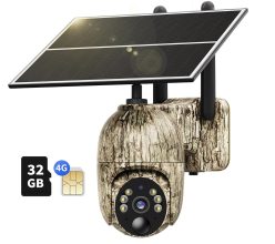 OFERTA AMAZON! Camara vigilancia exterior solar NUASI con Tarjeta 32GB y SIM a 69,5€