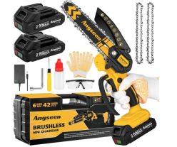 OFERTA AMAZON! Mini Motosierra inalámbrica + accesorios + 2 Baterias a 26,9€