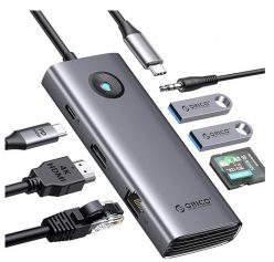 OFERTA AMAZON! Hub Orico USB 8 en 1 100W a 9,9€