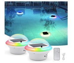 BUEN PRECIO AMAZON! 2x Luces solares para piscina a 9,9€