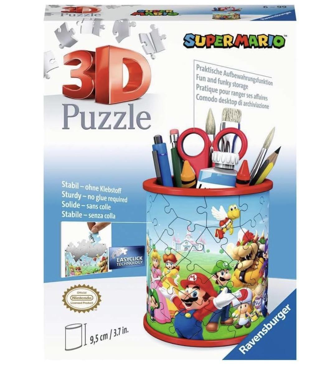 Puzzle 3D portalápices Mario