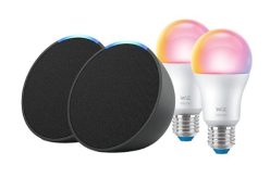 Chollo! 2x Alexa Echo Pop + Bombillas inteligentes a 49,9€