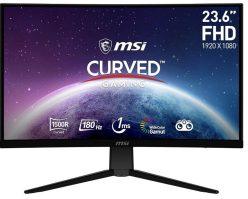 Rebaja Amazon! Monitor MSI 180Hz Freesync 1ms 23,6″ 1500R a 109€