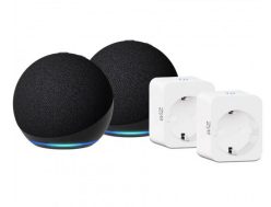 Mega Pack! 2x Echo Dot 5º Gen + 2 x Smart Plug a 53,9€
