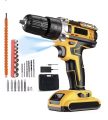 OFERTA desde ESPAÑA! Taladro inalámbrico +2 Baterías + Accesorios a 16,3€