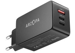 MÁS BARATO AMAZON! Cargador ARZOPA 65W GaN 3 Puertos a 14,4€