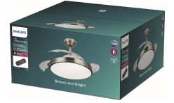 OFERTA AMAZON! Ventilador de techo con luz LED Philips Atlas a 109,9€