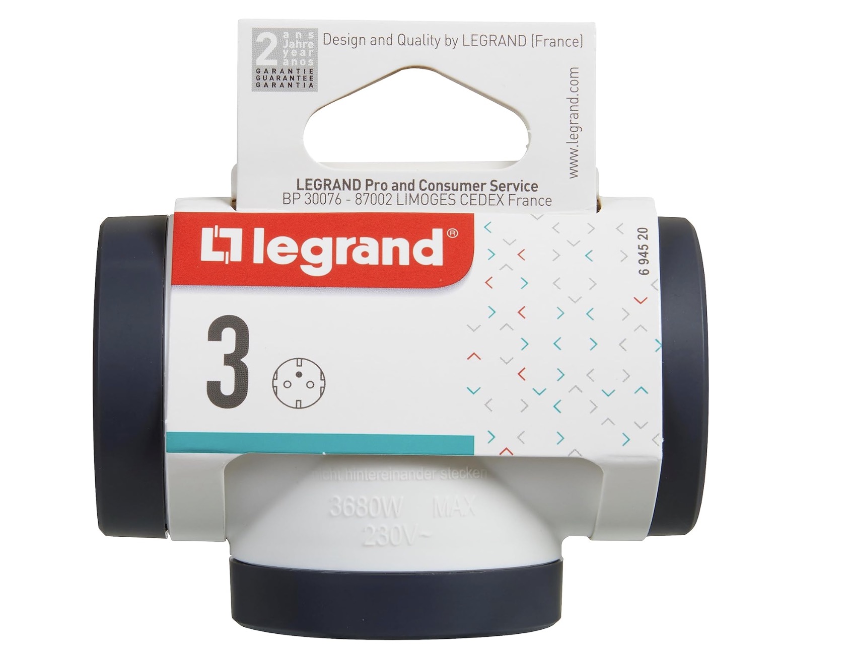 Ladrón triple de enchufe Legrand
