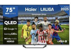 Preciazo Amazon! Haier QLED 4K Android TV 120Hz 75″ a 543€