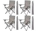 PRECIAZO! Sillas camping plegables Pack de 4 a 33,8€