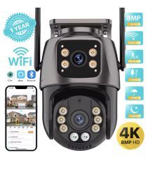 BUEN PRECIO! Cámara de Vigilancia Exterior PTZ WiFi Doble Lente 2K a 16,9€