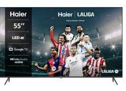 Chollo Amazon! TV HAIER Google TV Direct LED 4K HDR 55″ a 279€