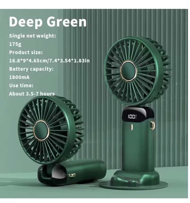 Mini ventilador portátil 3 en 1