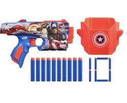 PRECIAZO AMAZON! Lanzador Nerf Marvel Captain America + 10 Dardos a 9,9€