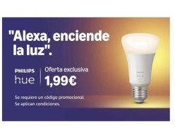 Chollo Amazon! Philips Hue bombilla inteligente a 1.99€