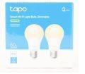 OFERTA AMAZON! 2x Bombillas Tapo WiFi E27 8.7W a 9,9€