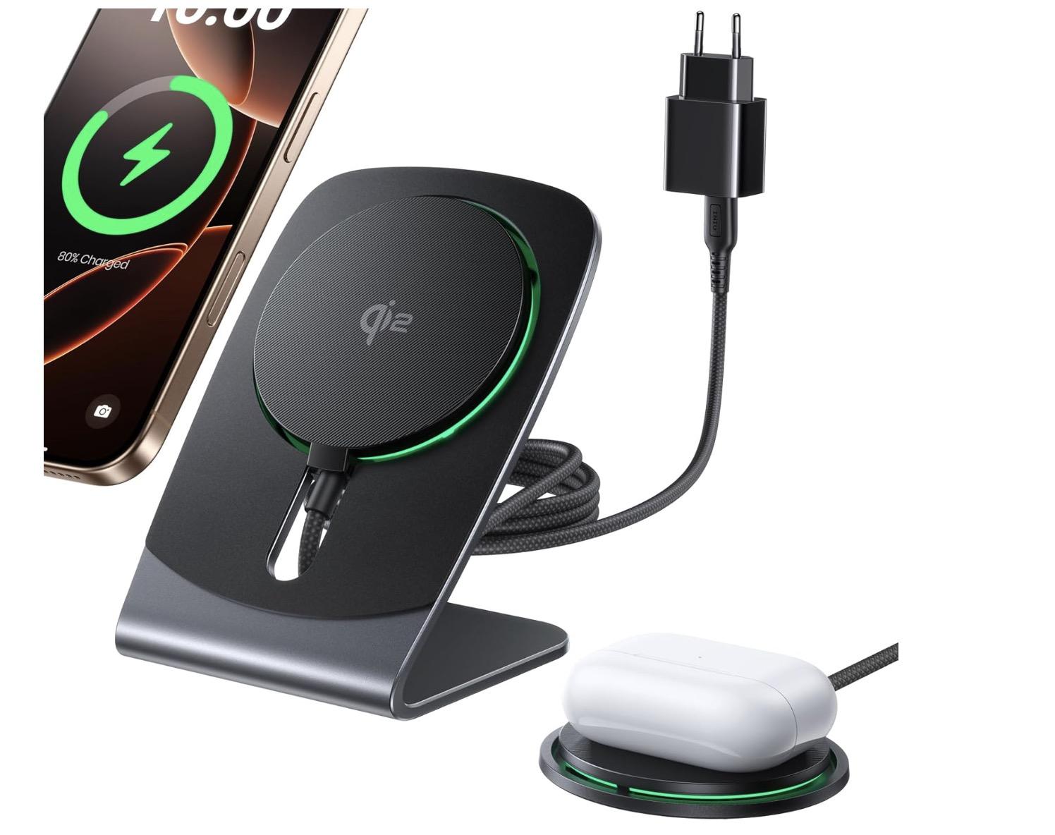 Cargador inalámbrico INIU 15W Certificado Qi2