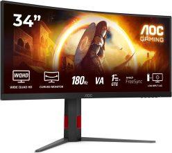 Preciazo Black Friday! Monitor AOC 34″ 180Hz QHD a 188€