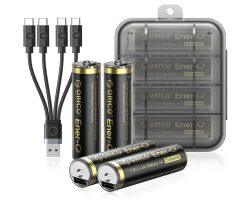 OFERTA AMAZON! Pilas recargables ORICO Ener-G Tipo C AA a 13,2€