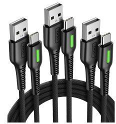 CHOLLO Amazon! INIU Cable USB C 3.1A Pack de 3 a 0,01€