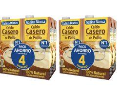 SUPER PRECIO! 8x1L Caldo Casero de Pollo Gallina Blanca a 8,9€